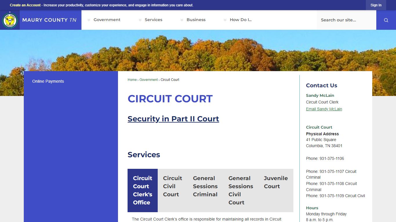 Circuit Court | Maury County, TN